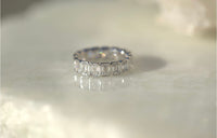 Emerald Cut Lab Diamond Eternity Band